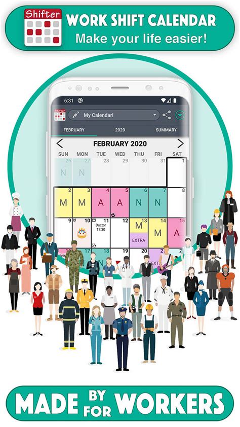 Work Shift Calendar MOD APK 2.0.7.1 (Pro Unlocked).